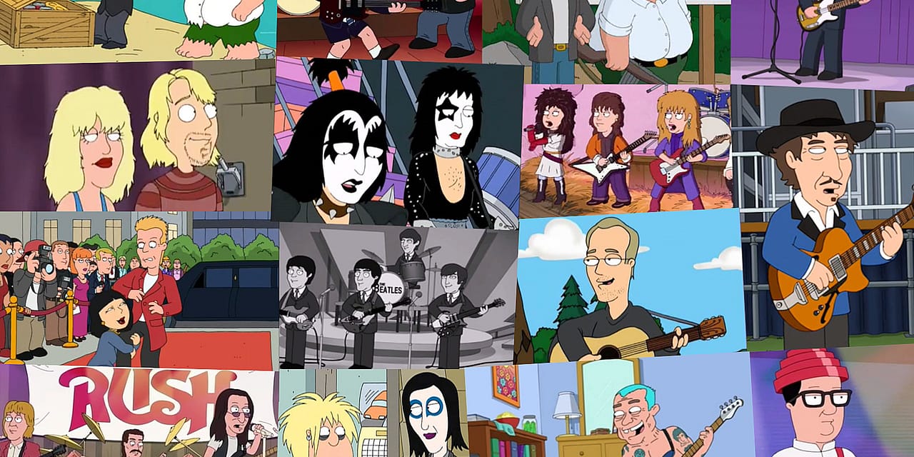 36 Rock Star Moments on ‘Family Guy’