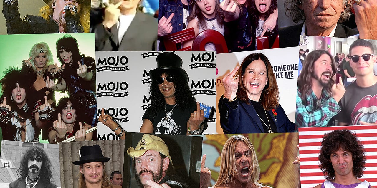 49 Rock Stars Flipping You Off