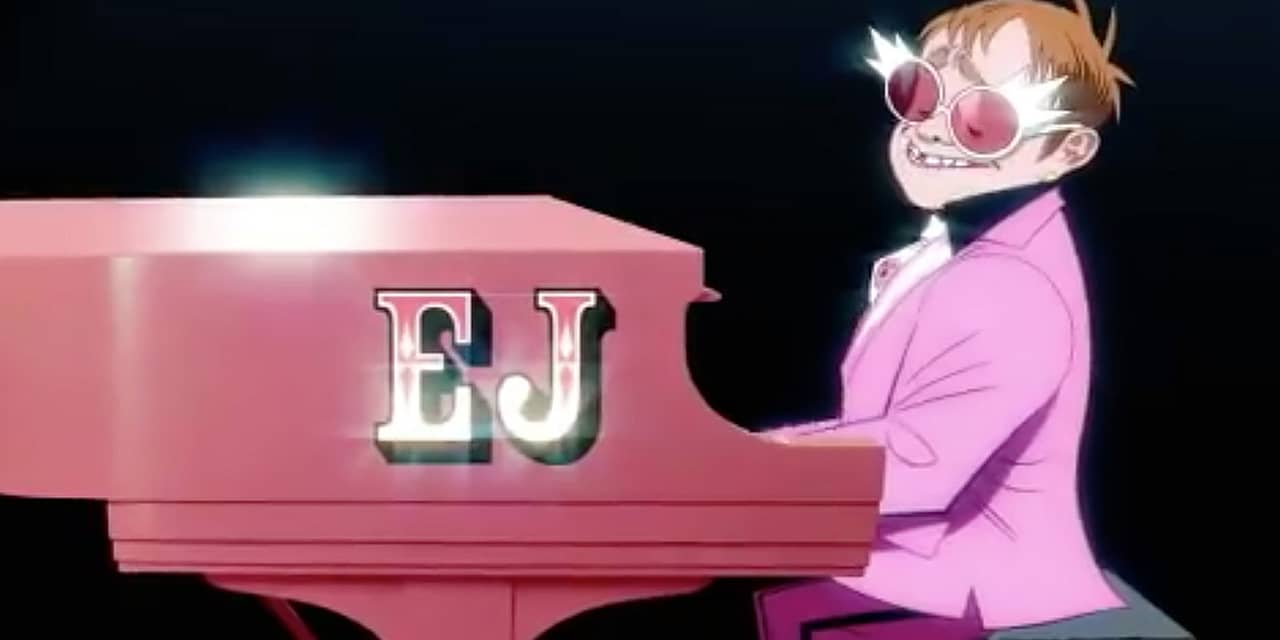 Hear Elton John’s New Song With Gorillaz, ‘The Pink Phantom’