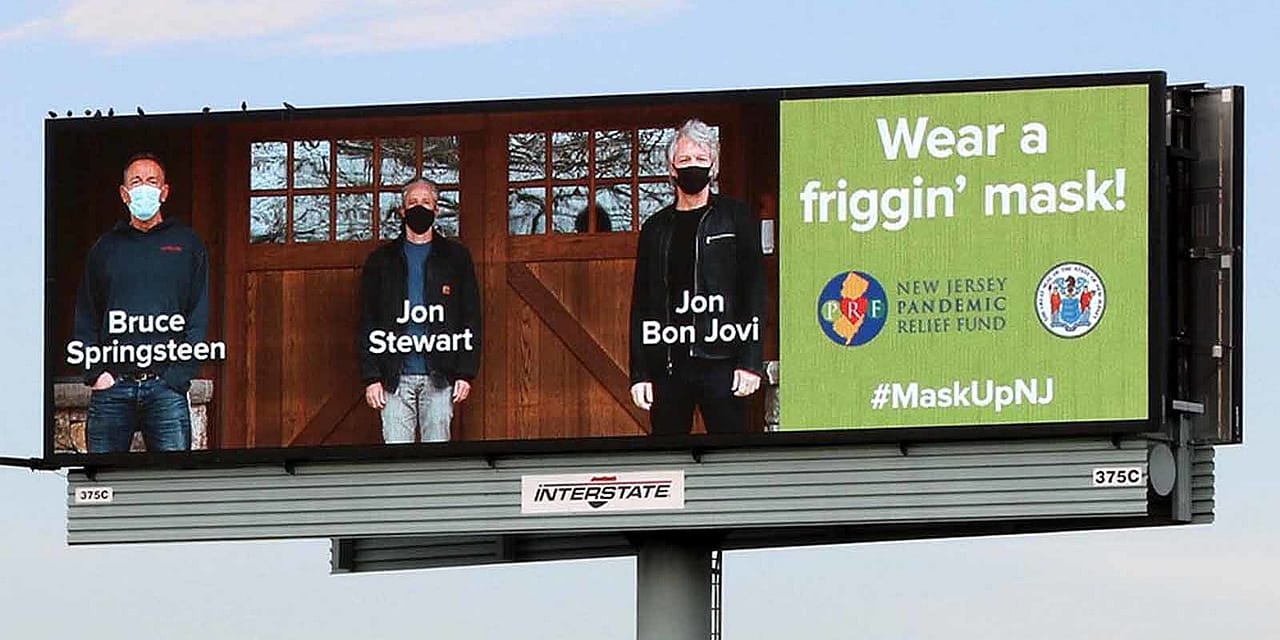 Springsteen, Bon Jovi Tell New Jersey to ‘Wear a Friggin’ Mask’