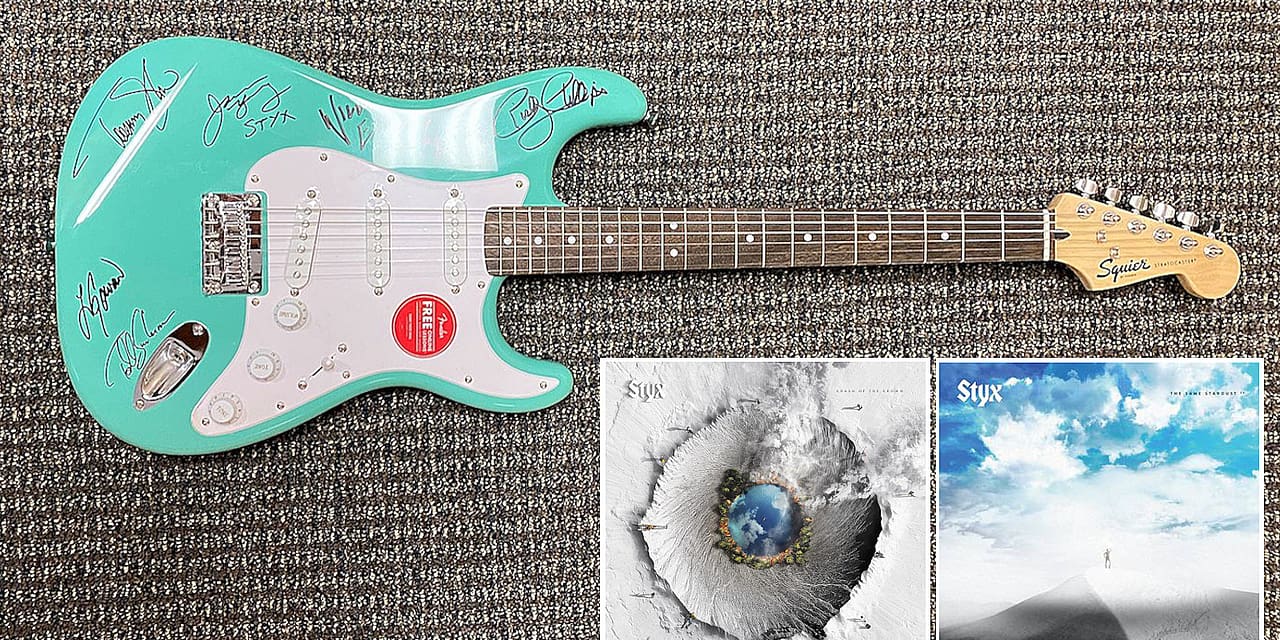 Win a Styx Signed Guitar and Prize Pack
