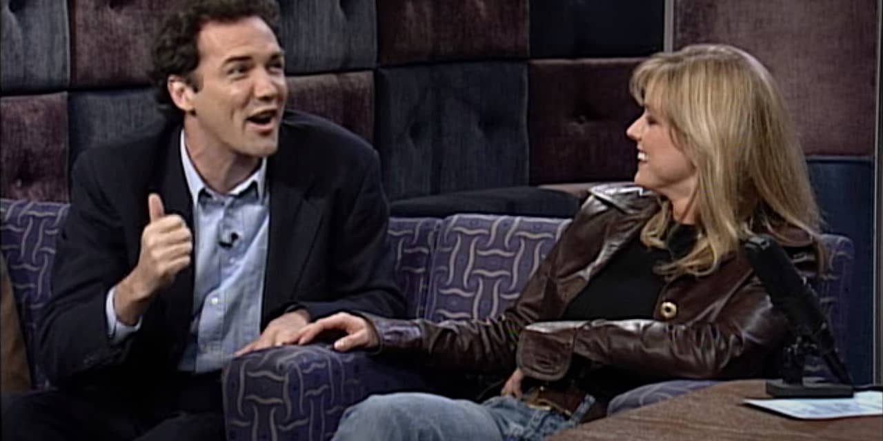 Being Teased by Norm Macdonald Left Courtney Thorne-Smith ‘Giddy’