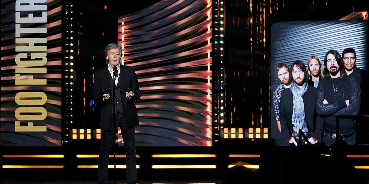 Paul McCartney Inducts Foo Fighters Into the Rock Hall