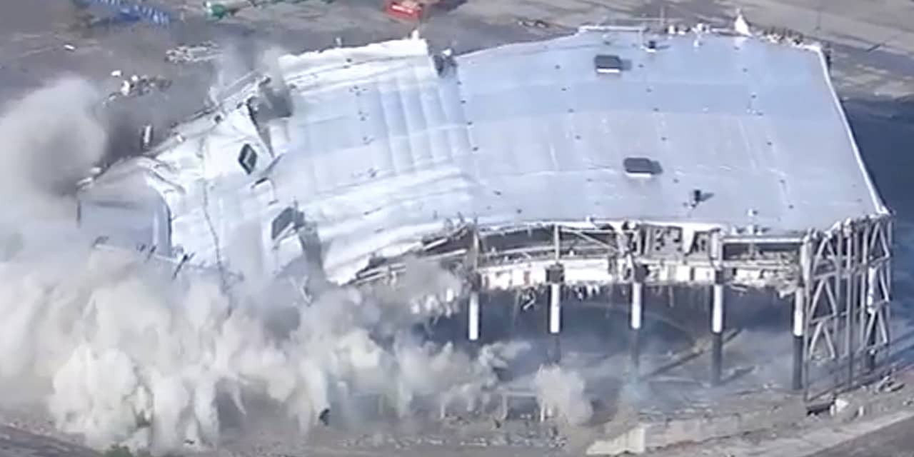 Watch the Implosion of Detroit’s Palace of Auburn Hills Concert Venue