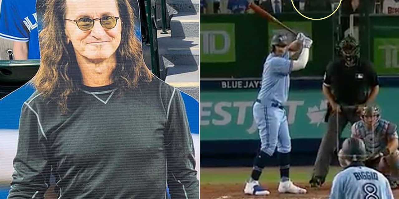 Rush’s Geddy Lee Appears as Cardboard Cutout at Blue Jays Game