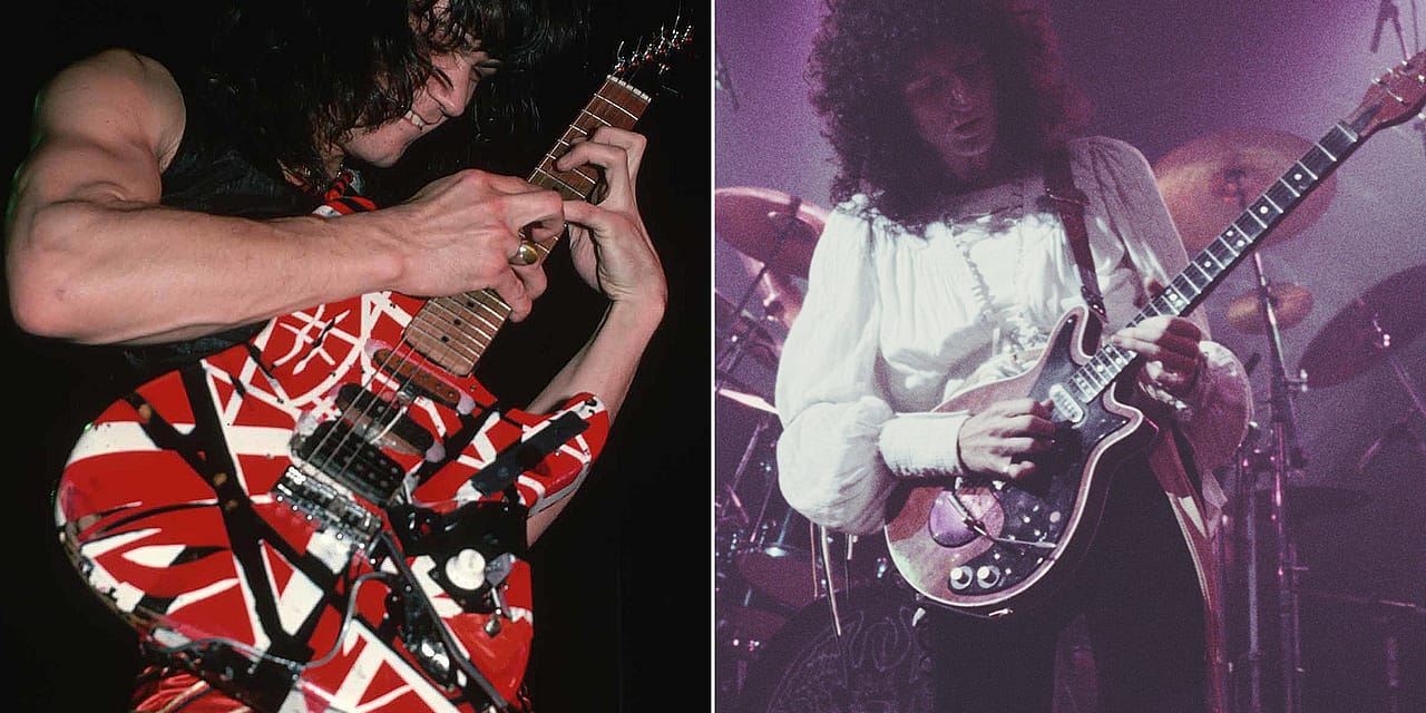 What Happened When Eddie Van Halen and Brian May Traded Guitars