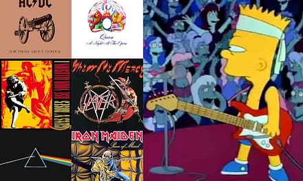 Rock Album Covers Combined With Characters From ‘The Simpsons’