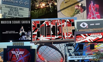 Eddie Van Halen Tributes: Billboards, Marquees and Sidewalks