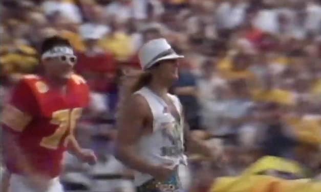Watch David Lee Roth Invade a College Football Game in 1986