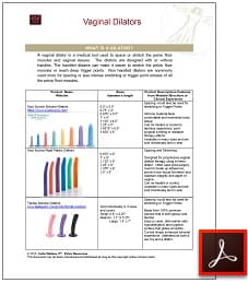Types of Vaginal Dilators
