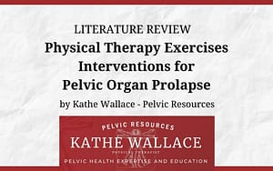 Literature Review: PT Exercise Interventions for Pelvic Organ Prolapse