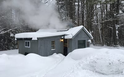 Boiling Maple Syrup in the Sugar Shack