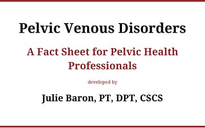 Pelvic Venous Disorders