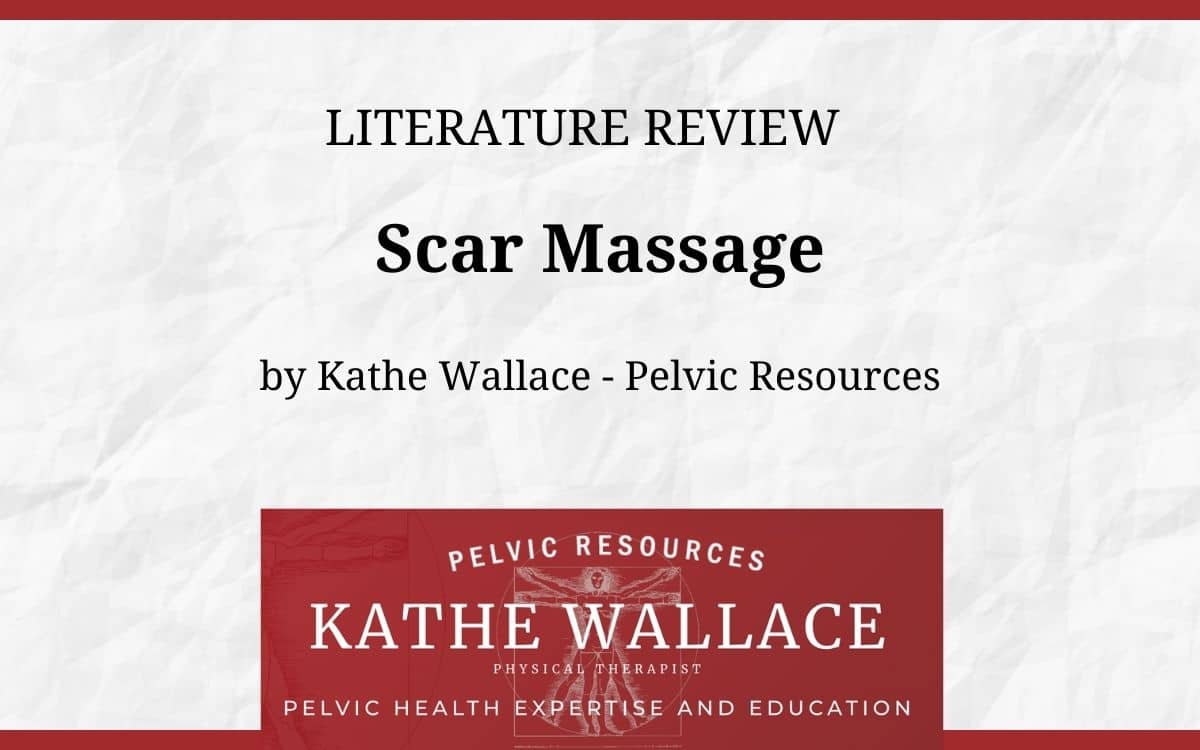 the role of massage in scar management a literature review